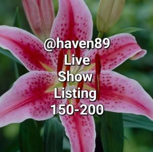150-200 Live Show Listing!